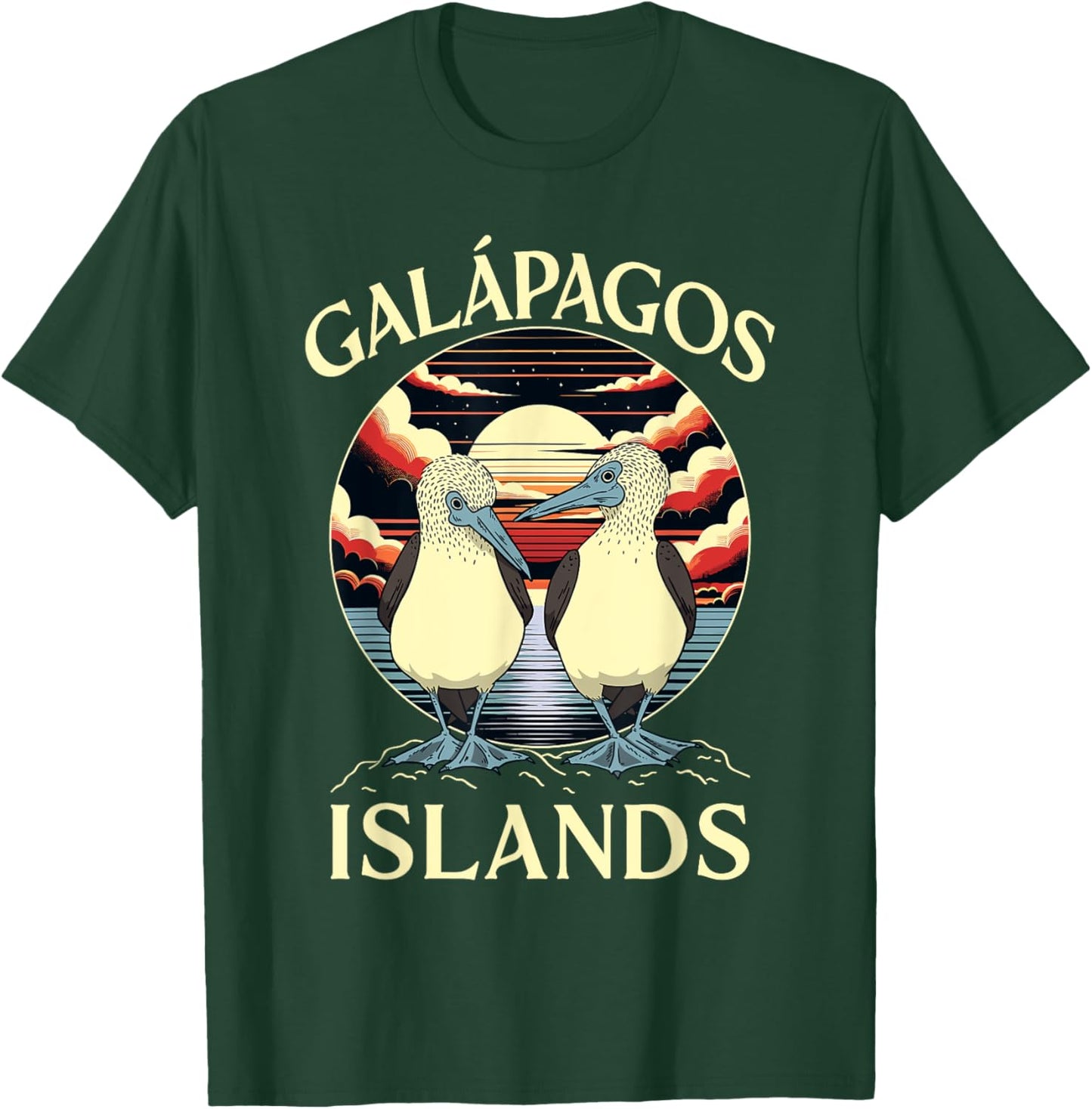 Seabirds Blue Footed Booby Bird Galapagos T-Shirt - T-Shirt | Forest