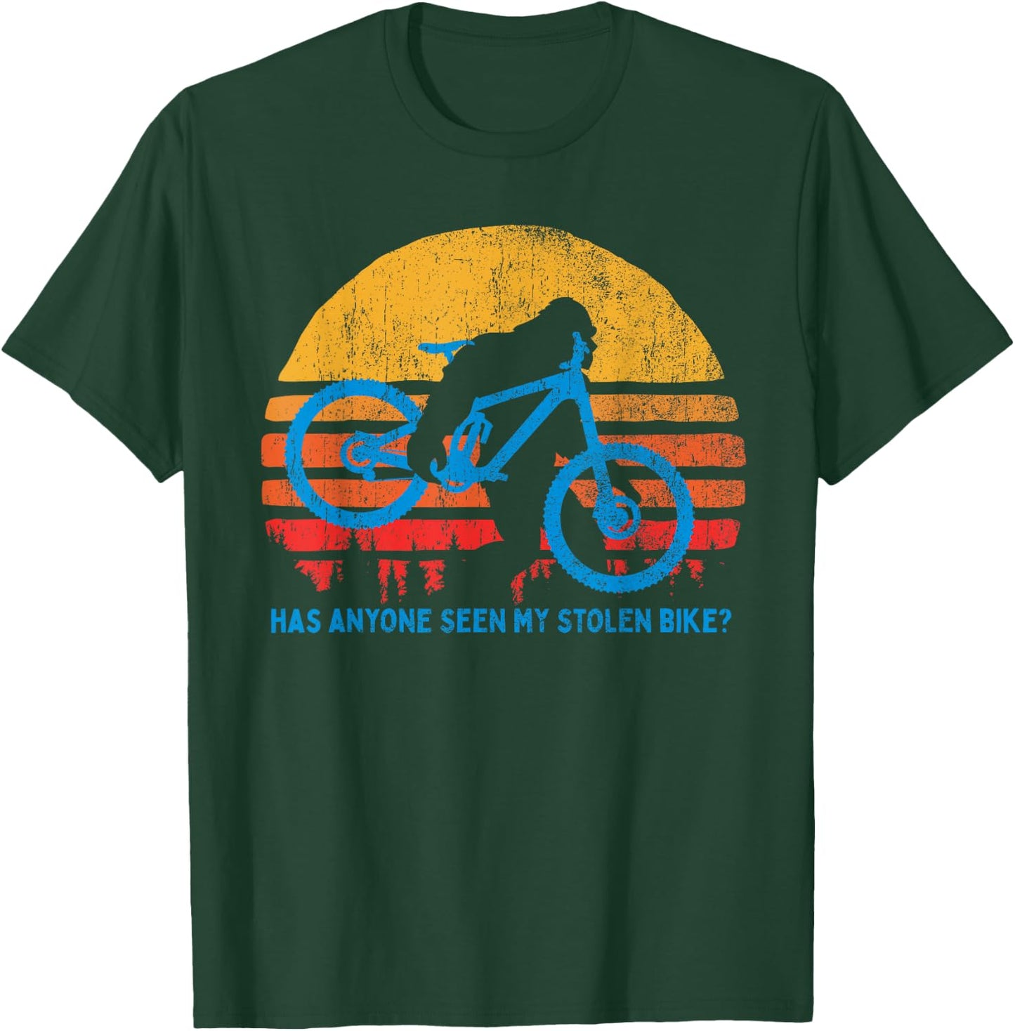 Bigfoot - Stolen Bike MTB Graphic T-Shirt - T-Shirt | Forest
