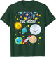 Two The Moon Outer Space 2 Year Old 2nd Birthday Party Space T-Shirt - T-Shirt | Forest