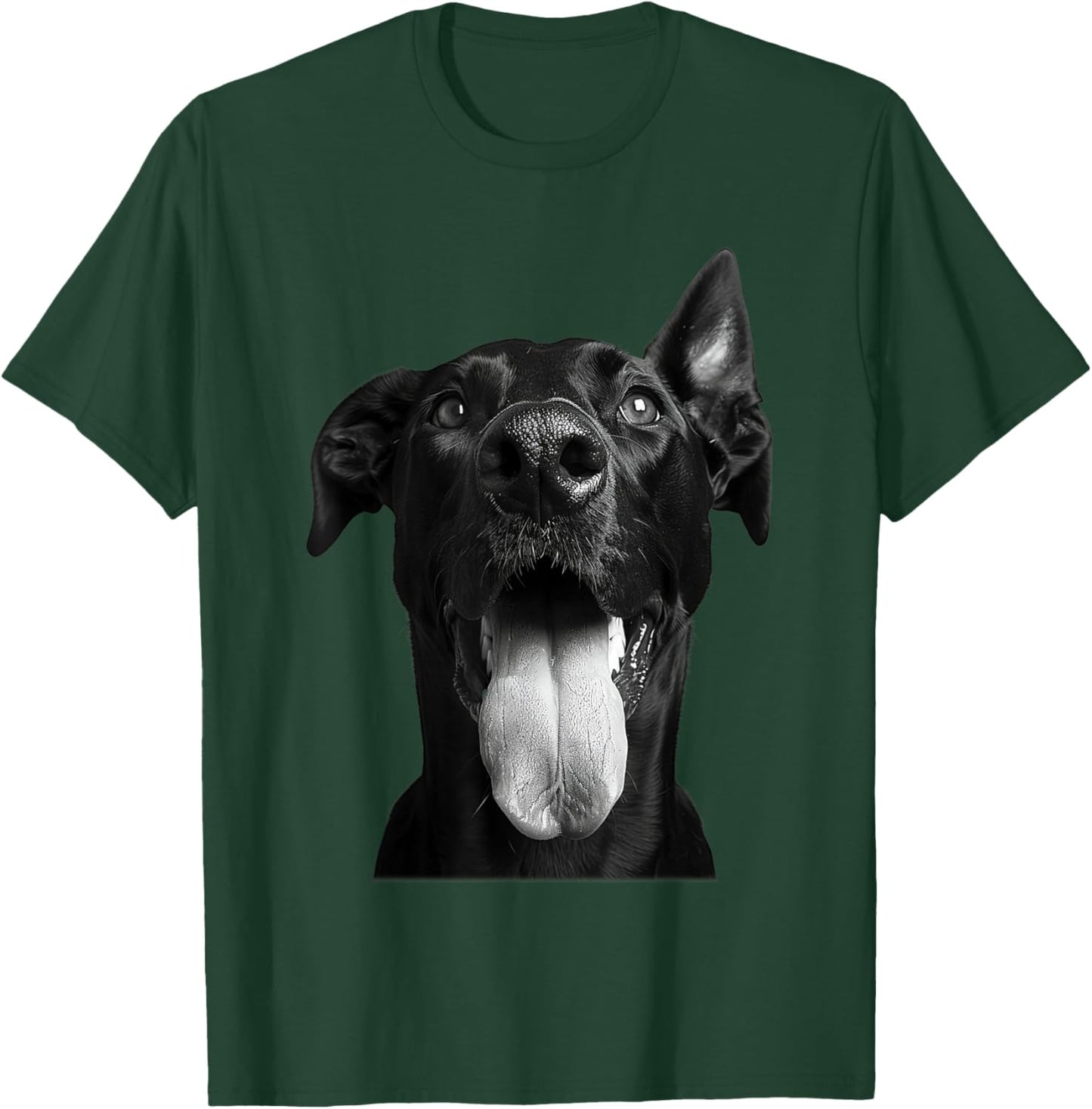 Cool Doberman Sticking Tongue Out Playful Defiance T-Shirt - T-Shirt | Forest