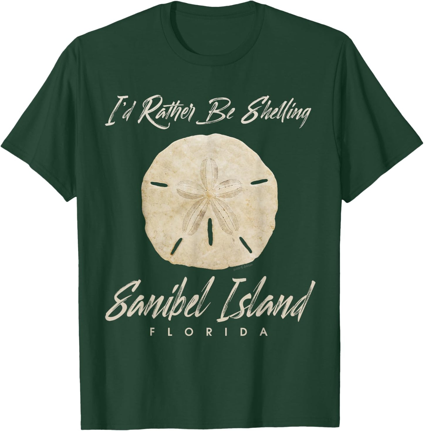 Shelling Sand Dollar Seashell Sanibel Island Florida Gift T-Shirt - T-Shirt | Forest