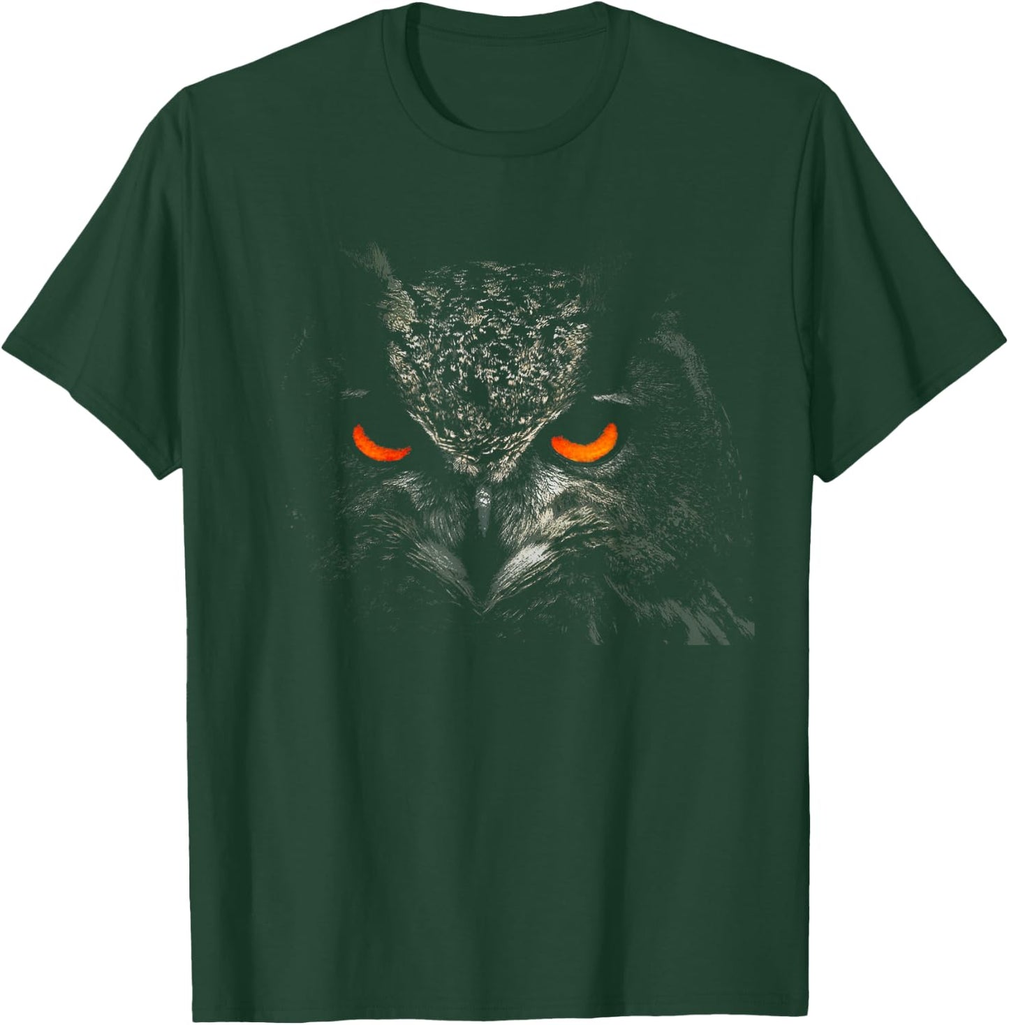 Owl Retro Eye Men Women Kids Gift Apparel T-Shirt - T-Shirt | Forest