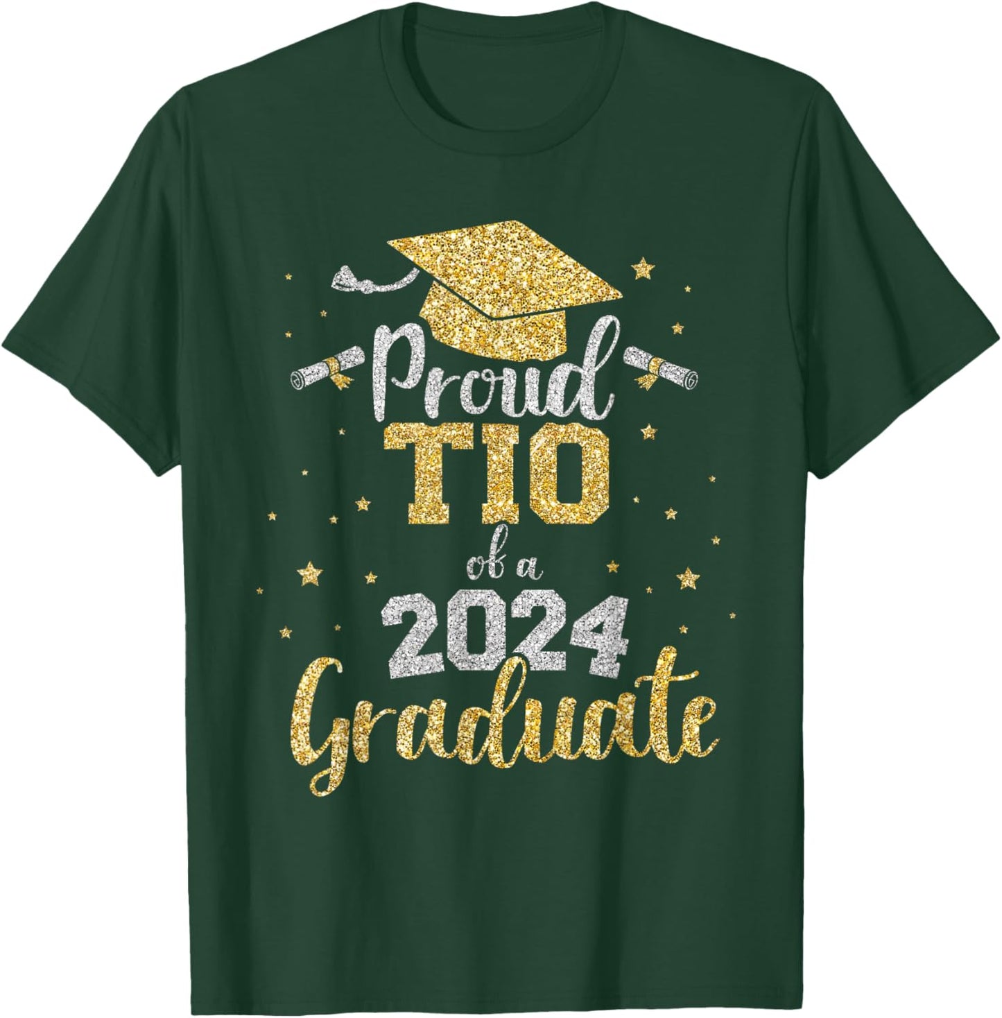 Proud tio of a class of 2024 graduate senior graduation T-Shirt - T-Shirt | Forest