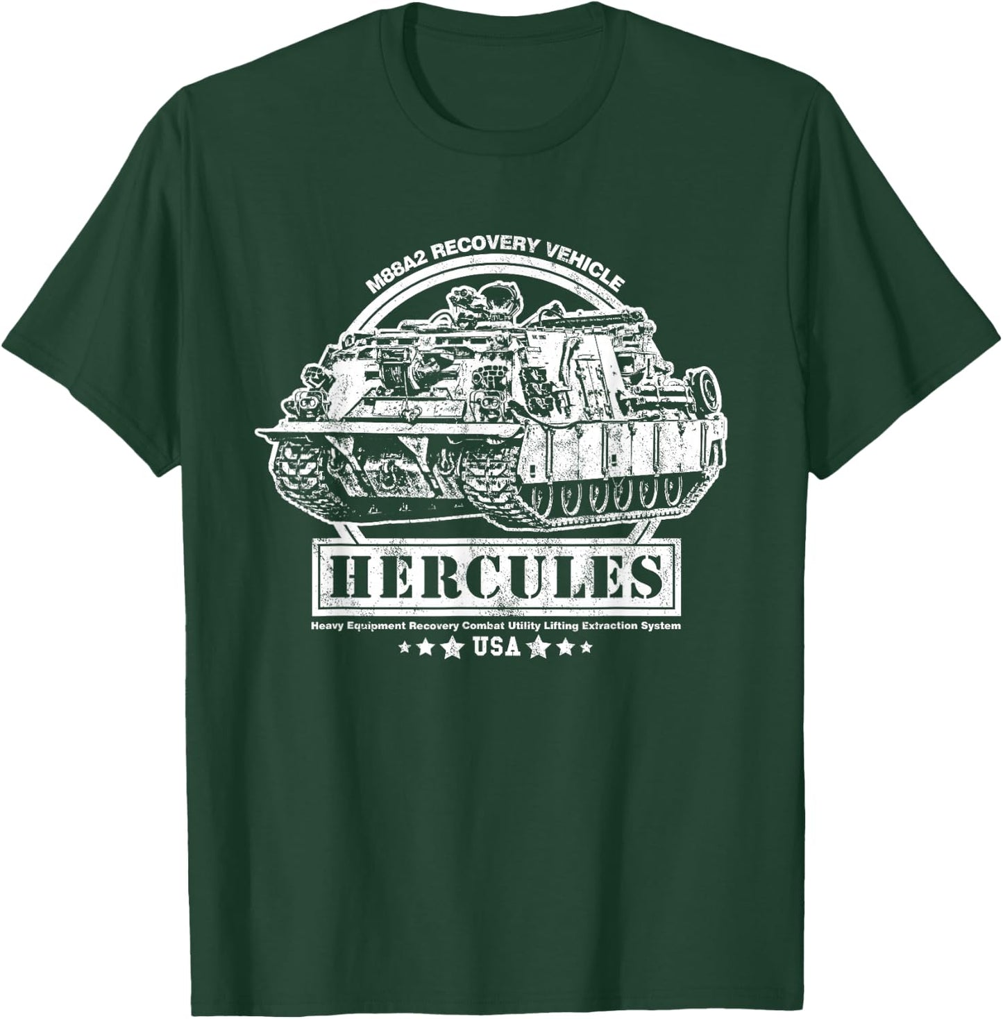 M88 Recovery Vehicle - M88A2 HERCULES ARV T-Shirt - T-Shirt | Forest