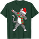 Dabbing Cat Santa Christmas Gift Kids Boys Girls Catmas Xmas T-Shirt - T-Shirt | Forest