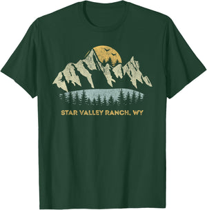 Star Valley Ranch Wyoming Mountain Sunset Sunrise WY T-Shirt - T-Shirt | Forest