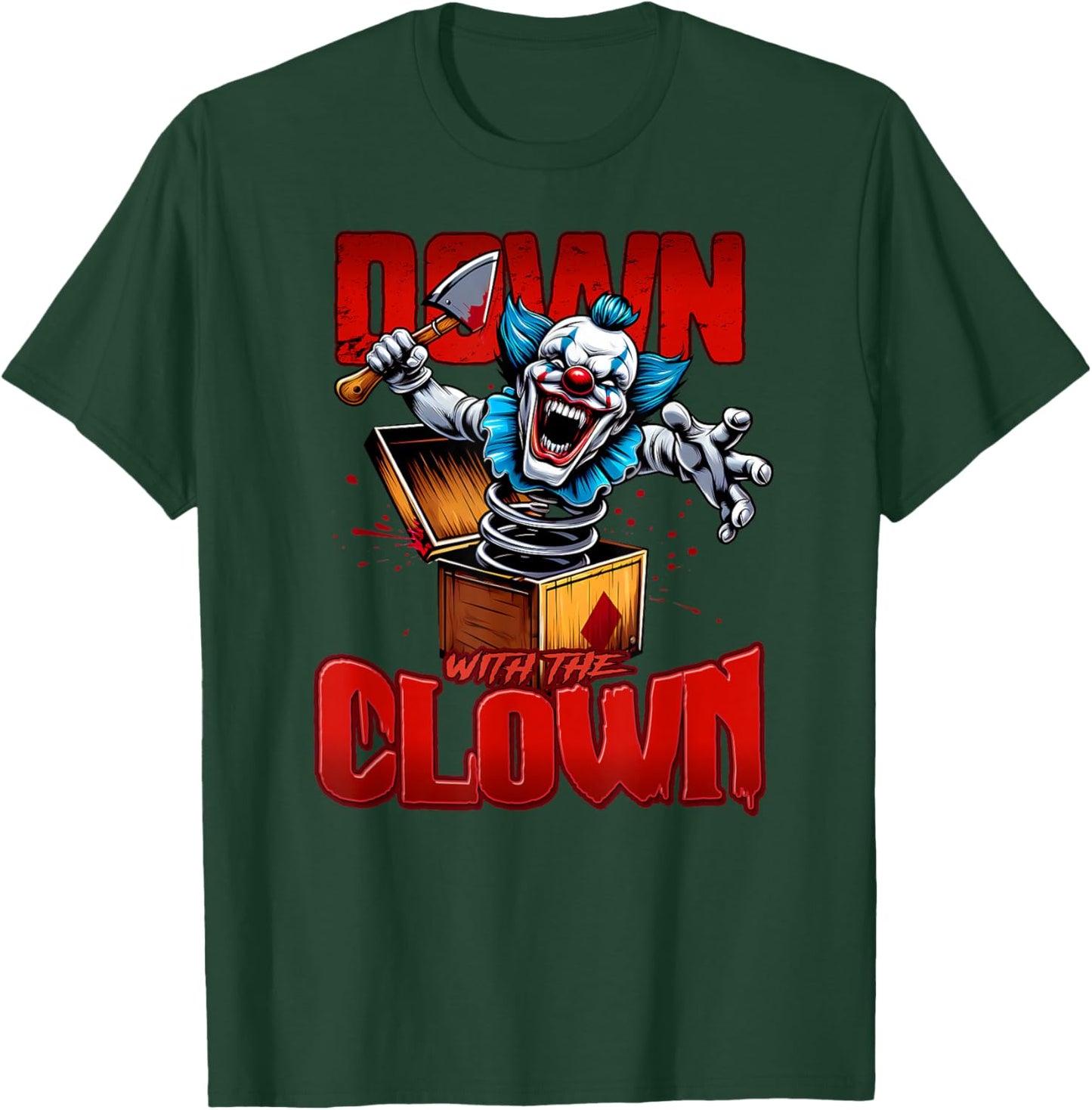DOWN WITH THE CLOWN Hatchet Man ICPS Horrorcore T-Shirt - T-Shirt | Forest