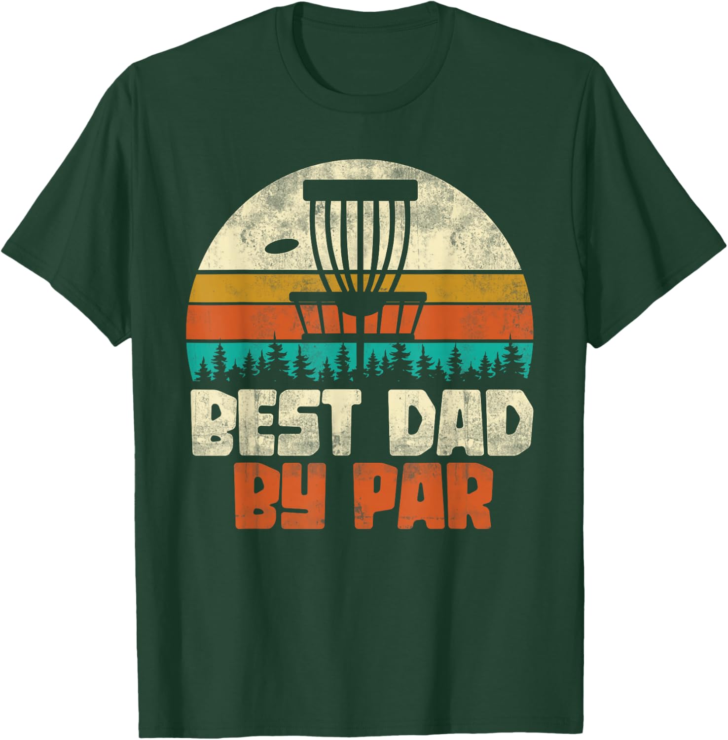 Frolf Sportler Papa Father's Day Gift Retro Men's Disc Golf T-Shirt - T-Shirt | Forest