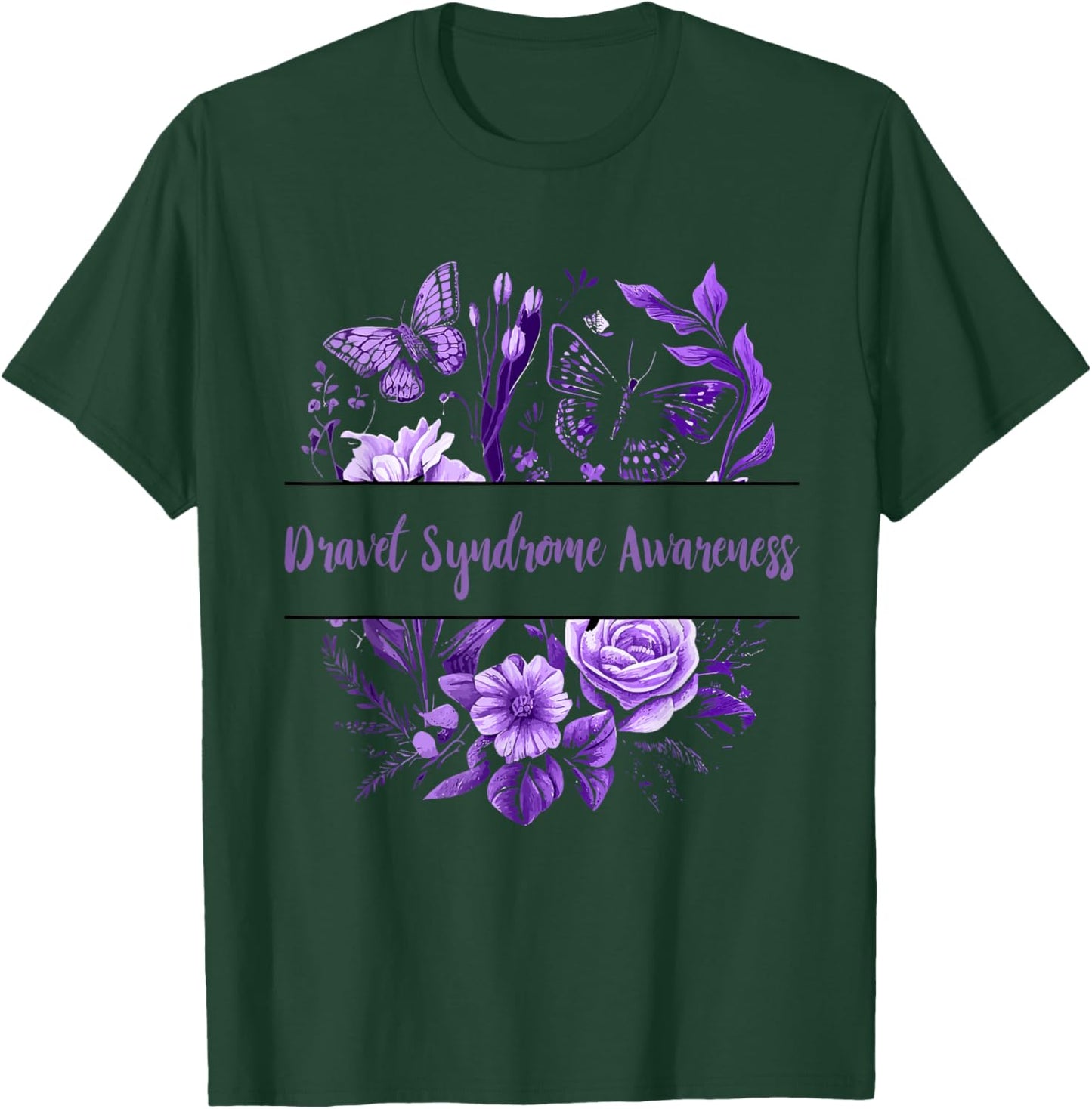 Purple Ribbon Dravet Syndrome Awareness Dravet Survivor T-Shirt - T-Shirt | Forest