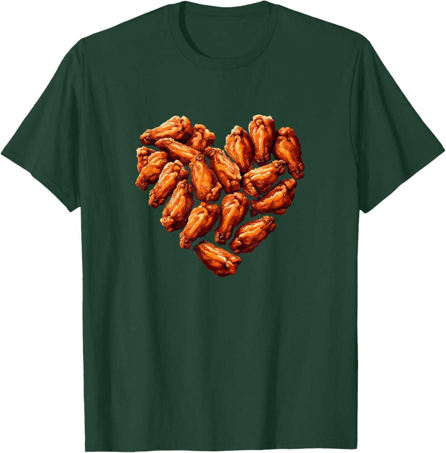 Chicken Wings Are My Valentine Funny Valentines Day Food T-Shirt - T-Shirt | Forest