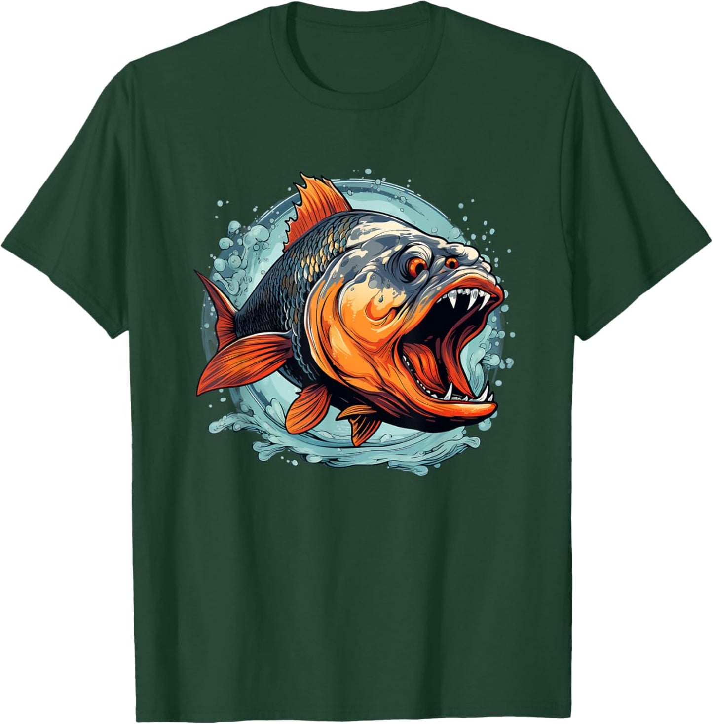 Cool Monster Fish for Piranha Lovers T-Shirt - T-Shirt | Forest