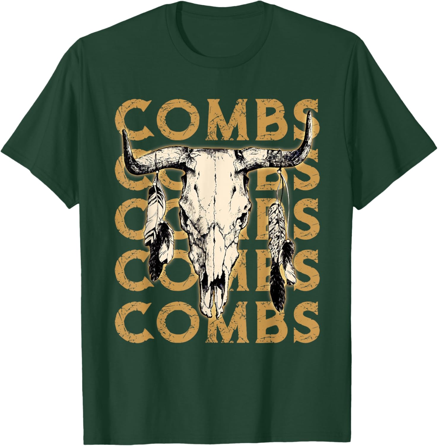 Vintage Last Name Combs Proud Funny Costume Lovers Awesome T-Shirt - T-Shirt | Forest