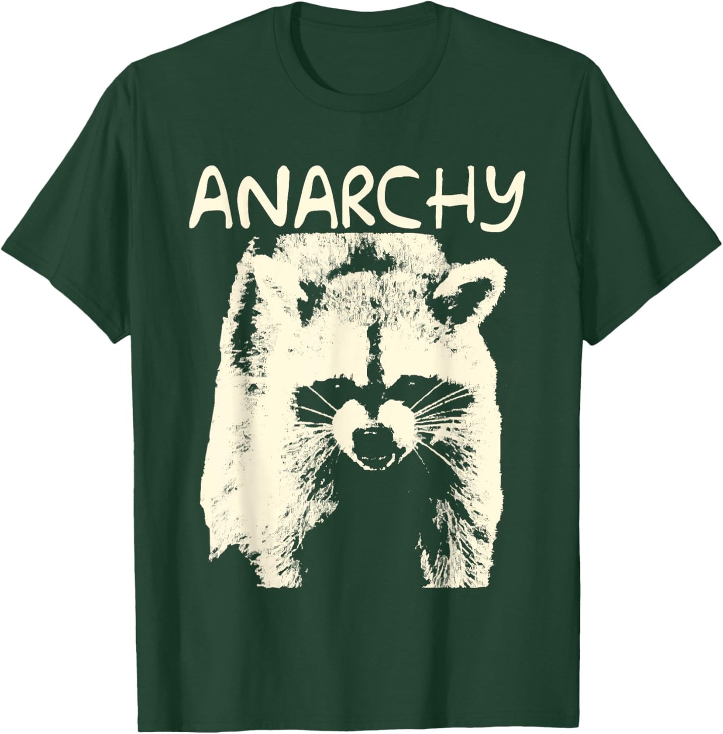 In A Situation Trash Raccoon Animals Anarchy T-Shirt - T-Shirt | Forest