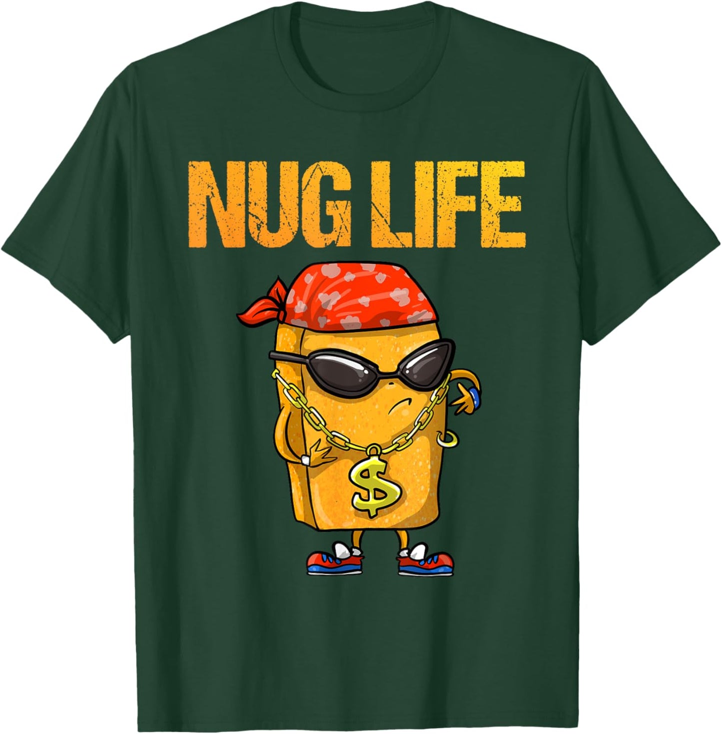 Cool Chicken Nugget Art For Boys Kids Chicken Nugget Lover T-Shirt - T-Shirt | Forest