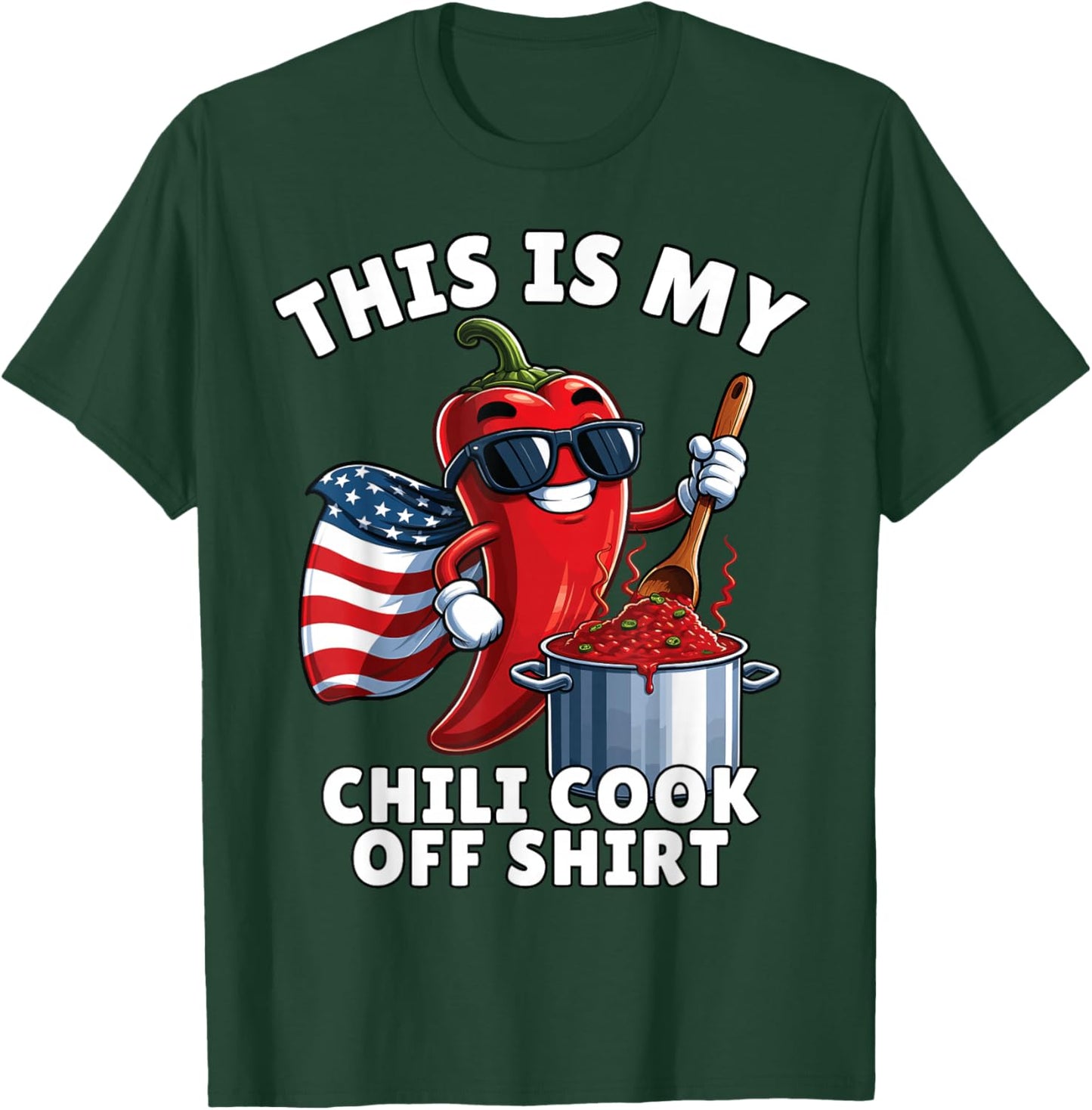 Chili Cook Off, Chili Contest, This is My Chili Cook Off T-Shirt - T-Shirt | Forest