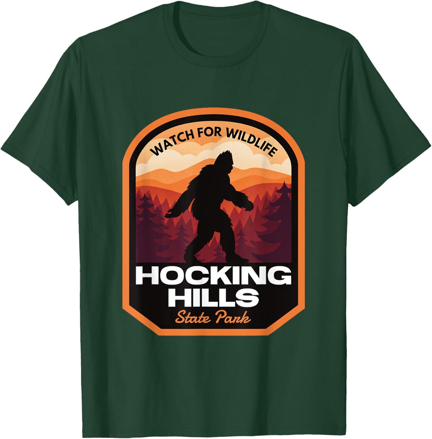 Hocking Hills State Park Bigfoot T-Shirt - T-Shirt | Forest
