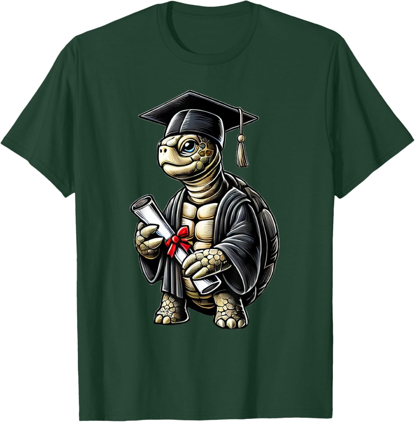 Cute Turtle Graduation T-Shirt - T-Shirt | Forest