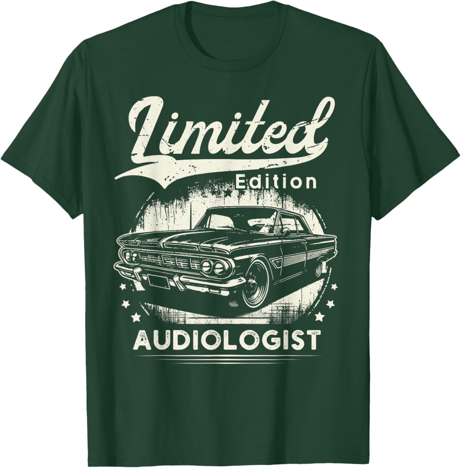 Audiologist Job classic car Birthday Worker Professional T-Shirt - T-Shirt | Forest