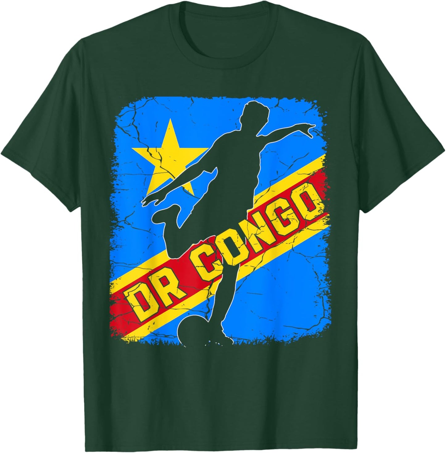 DR Congo Soccer Team DR Congo Flag Jersey Football Fans T-Shirt - T-Shirt | Forest