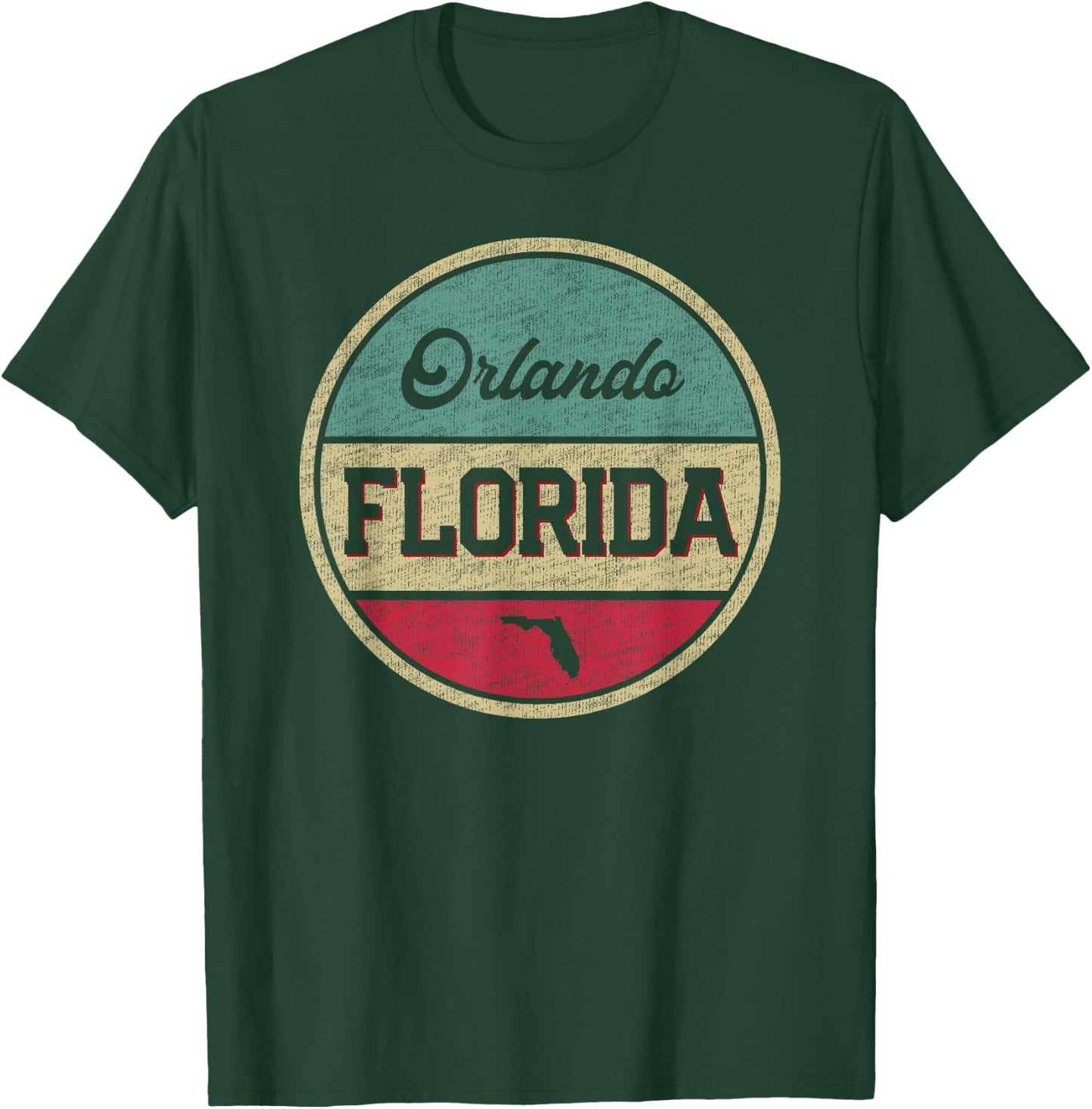 Orlando Florida Vintage 70's 80's Retro Style Men Women Kids T-Shirt - T-Shirt | Forest