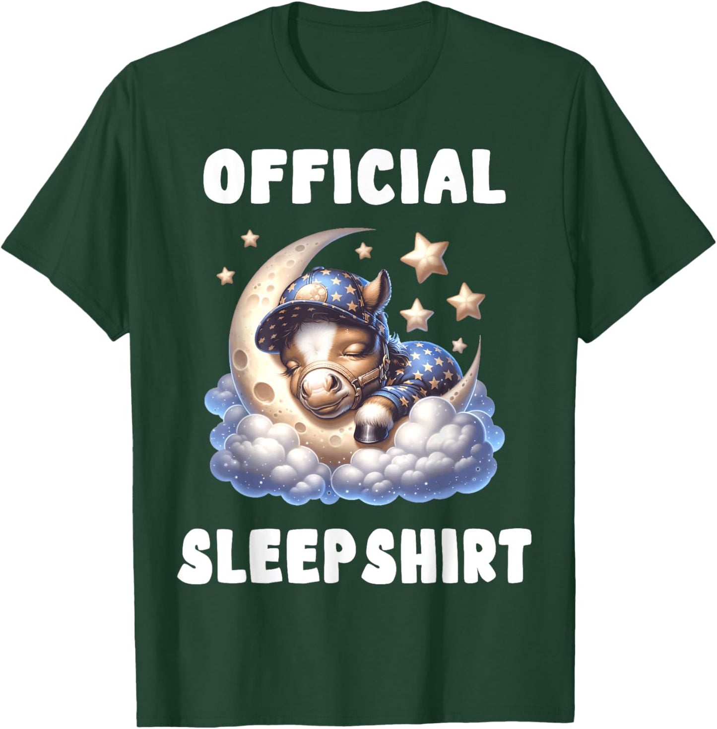 Horse - Official Sleepshirt Pajamas Nightgown T-Shirt - T-Shirt | Forest