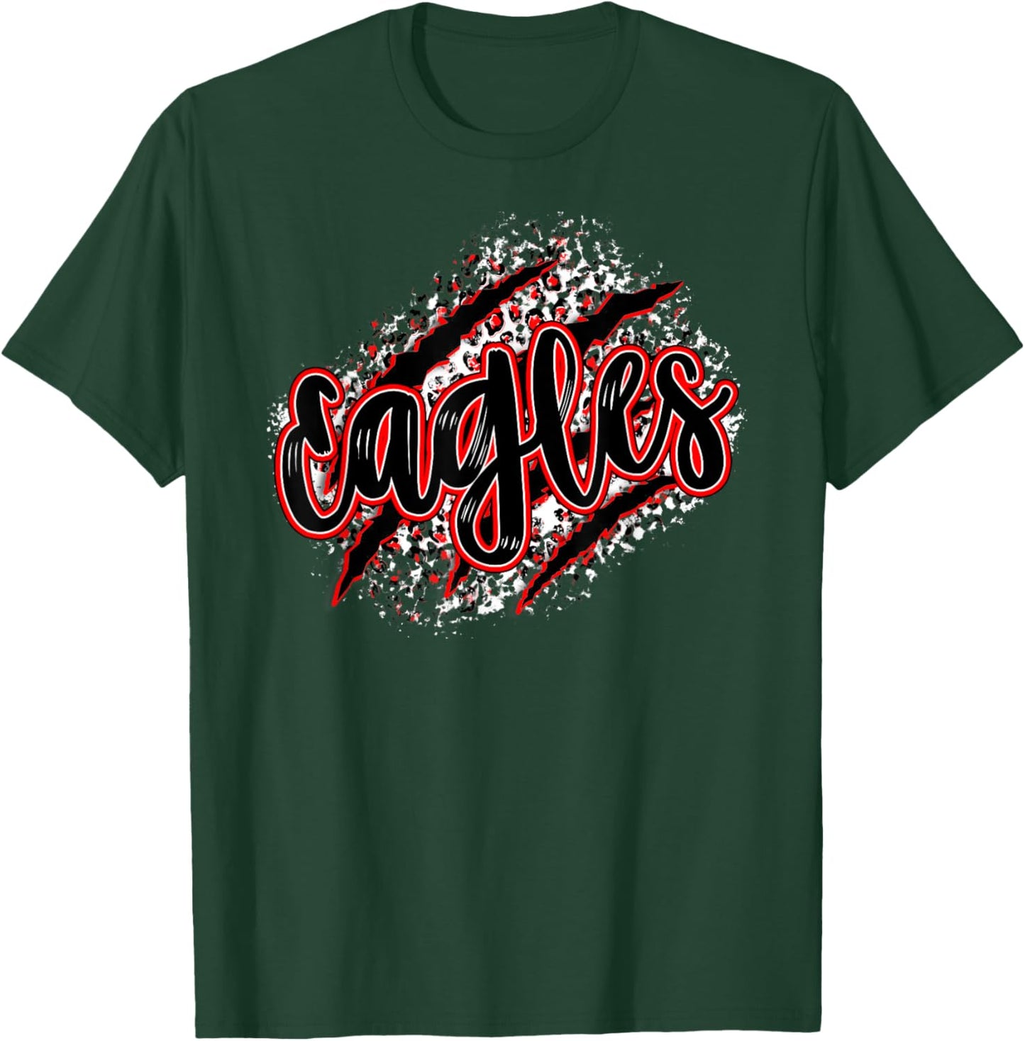 Mascot Sports School Spirit Eagles Back to School Shirt T-Shirt - T-Shirt | Forest