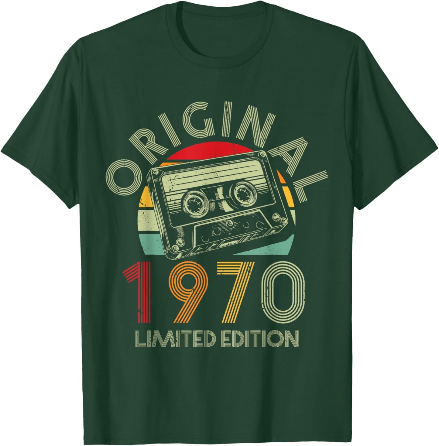 56.Geburtstag Original Männer Frauen Vintage Jahrgang 1970 T-Shirt - T-Shirt | Forest