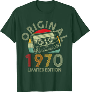 56.Geburtstag Original Männer Frauen Vintage Jahrgang 1970 T-Shirt - T-Shirt | Forest
