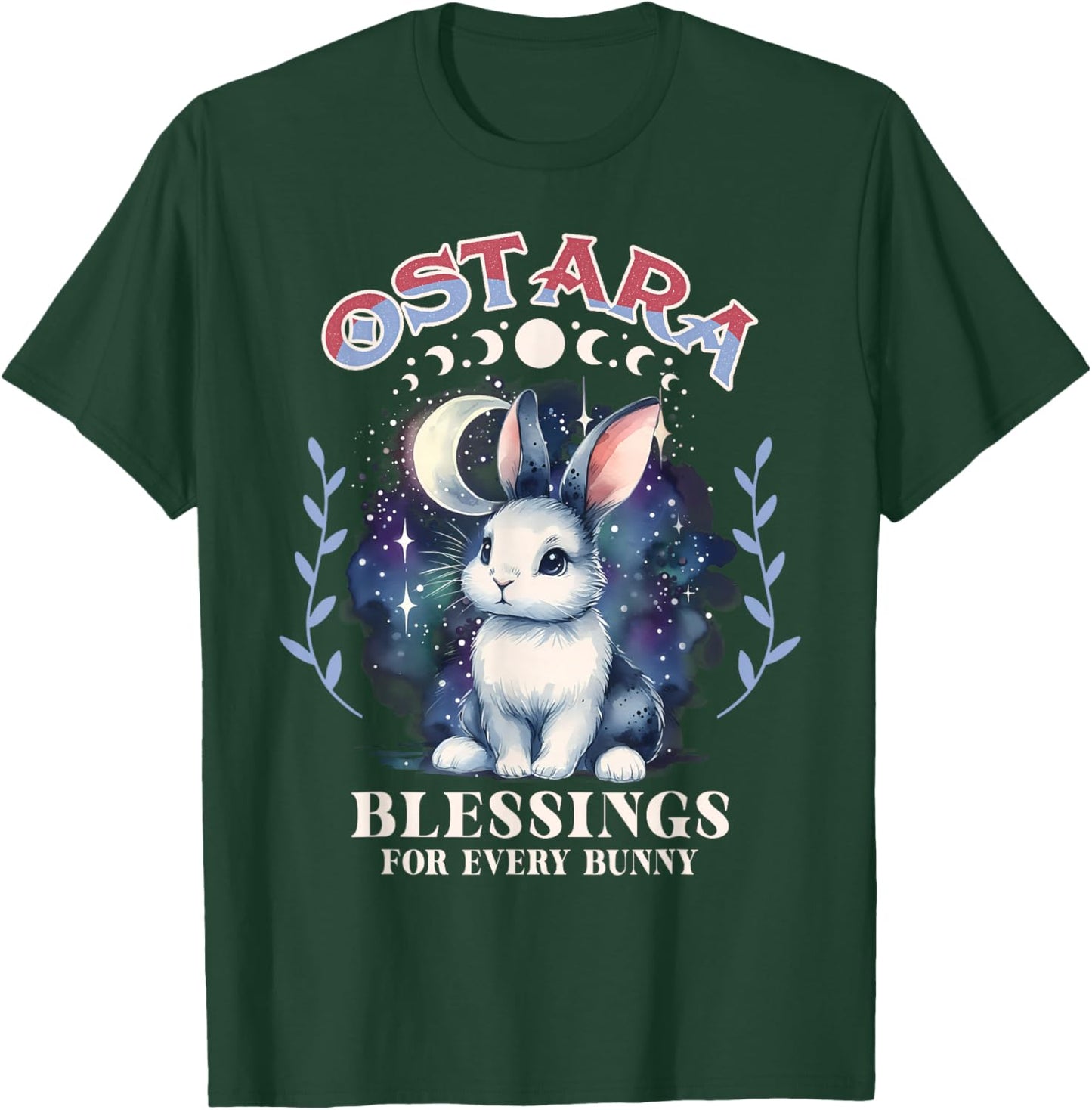 Ostara Spring Festival Ostara Blessings For Every Bunny T-Shirt - T-Shirt | Forest