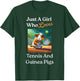 Just A Girl Who Loves Tennis & Guinea Pigs Guinea Pig Mom T-Shirt - T-Shirt | Forest
