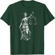 Lady Justice Greek Goddess Themis Law Lawyer , Small, Black T-Shirt - T-Shirt | Forest