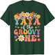 Retro Yaya of Groovy One Matching Family 1st Birthday Party T-Shirt - T-Shirt | Forest