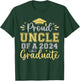 Proud Uncle of a 2024 Graduate Senior Graduation Men T-Shirt - T-Shirt | Forest