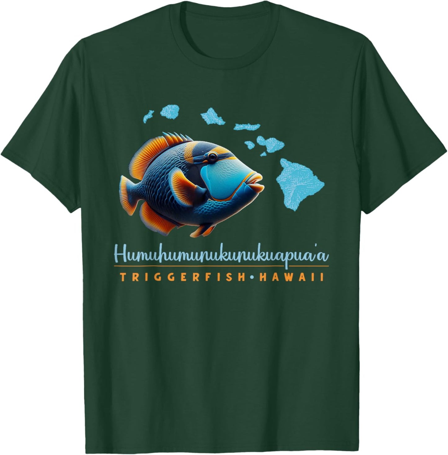Humuhumunukunukuapua'a Triggerfish Hawaii Hawaiian Fish T-Shirt - T-Shirt | Forest