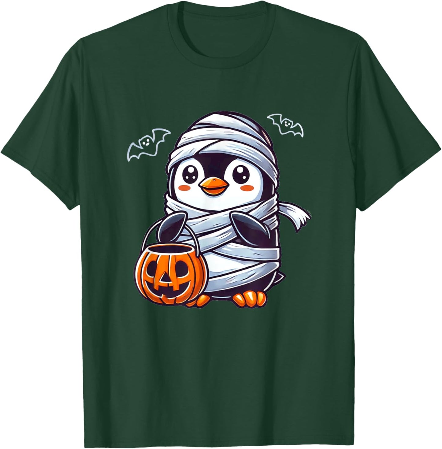 Penguin Halloween Mummy Kids Women Men Penguin T-Shirt - T-Shirt | Forest