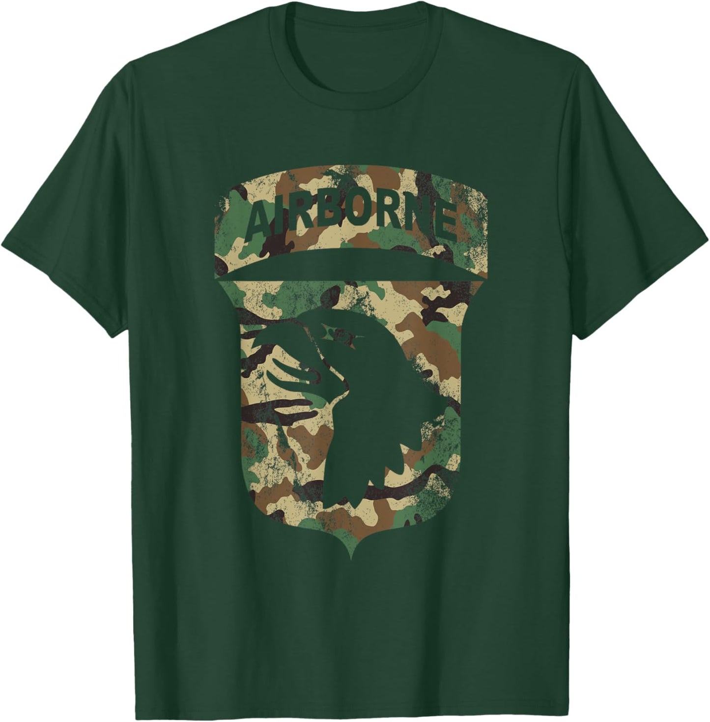 Camo 101st Airborne Division - BDU Retro Vintage Camouflage T-Shirt - T-Shirt | Forest
