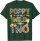 Poppy Of The Wild And Two Zoo Safari Giraffe Birthday T-Shirt - T-Shirt | Forest