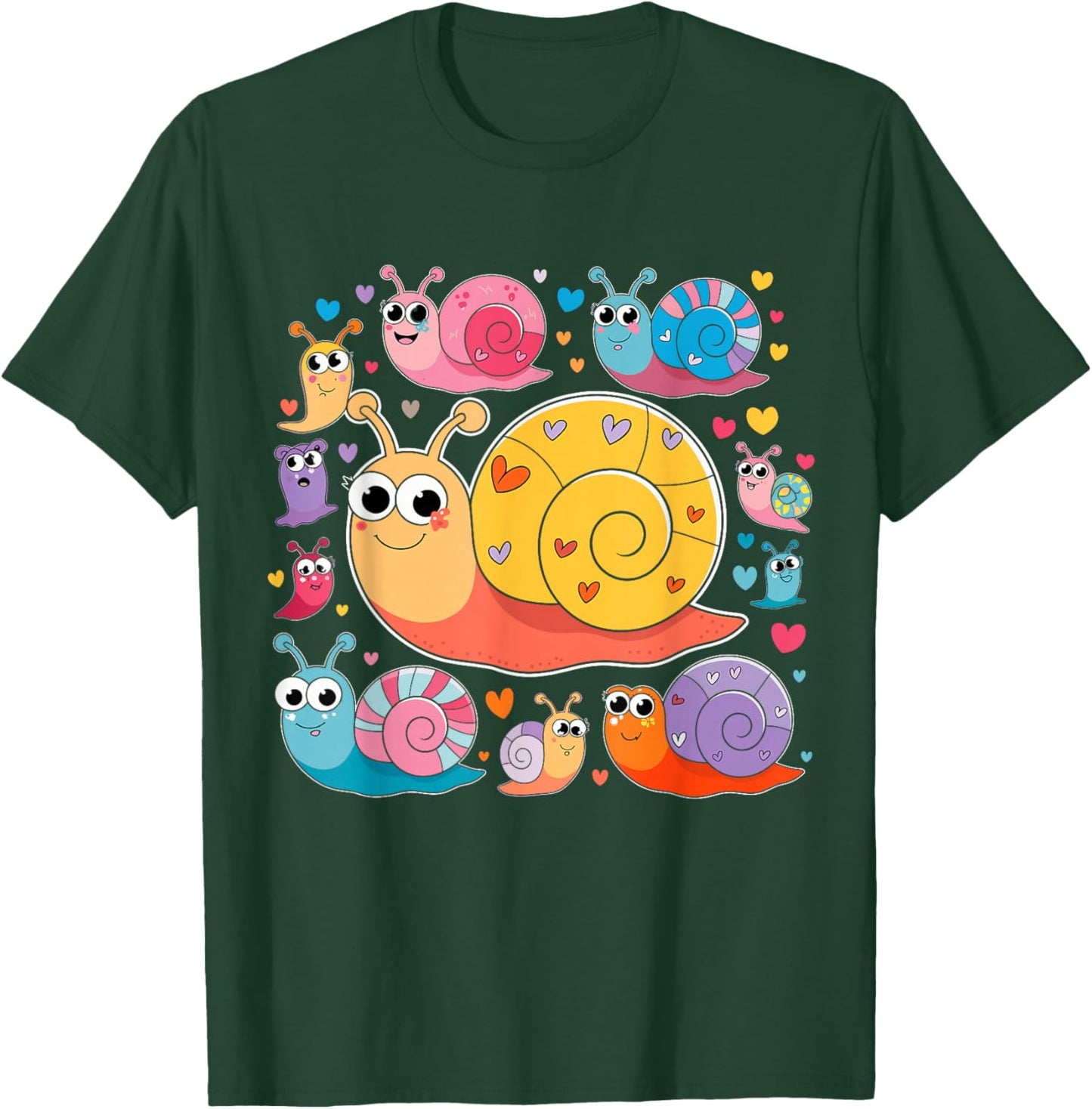 Schnecken Lustiges Kinder Outfit Tolle Idee T-Shirt - T-Shirt | Forest