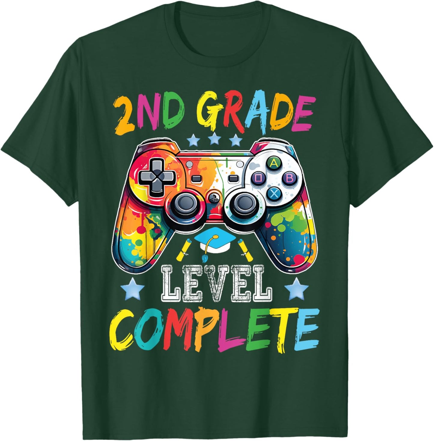 2nd Grade Level Complete Shirt Graduation Last Day Of School T-Shirt - T-Shirt | Forest