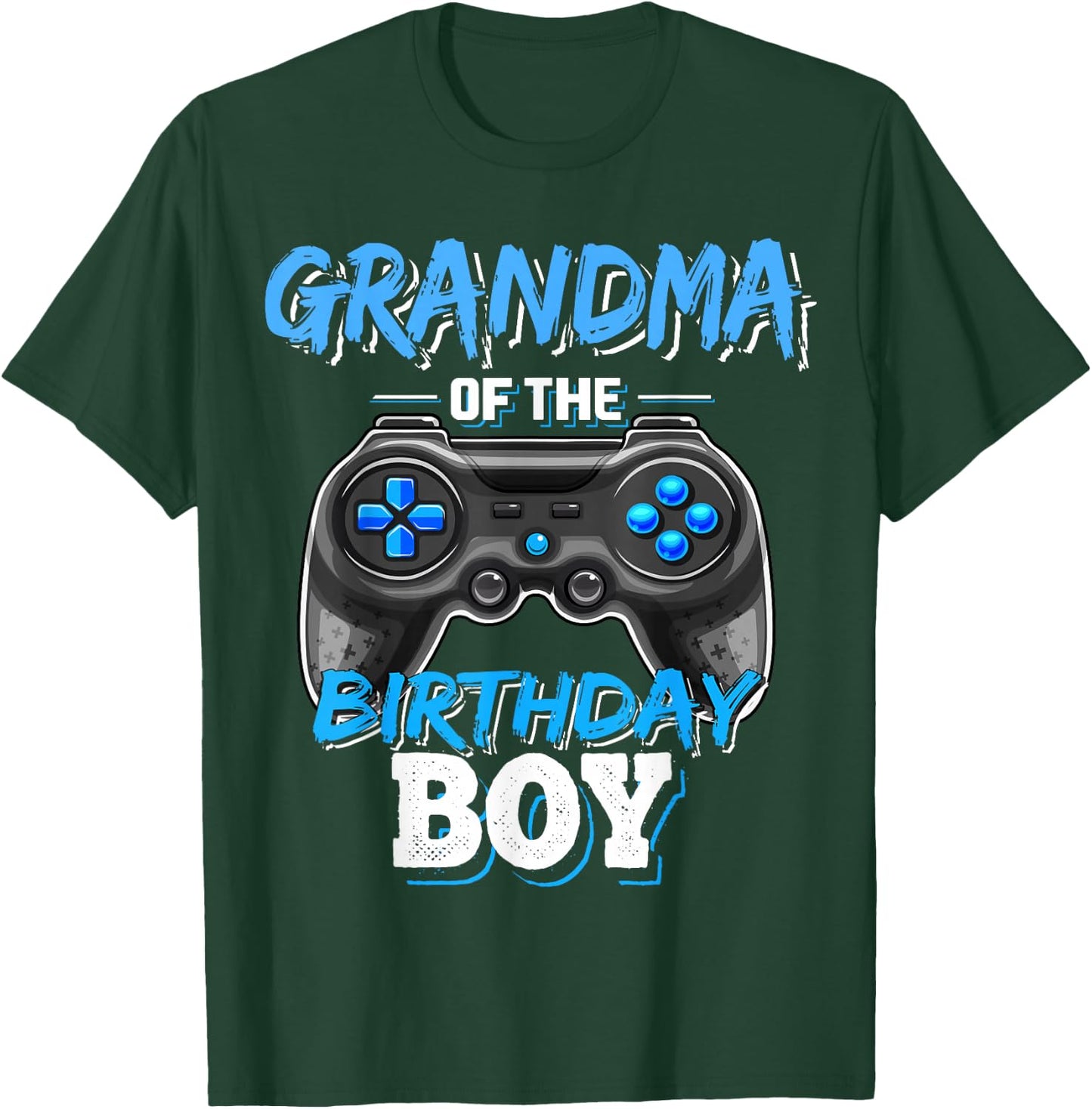 Grandma of the Birthday Boy Matching Video Game Birthday T-Shirt - T-Shirt | Forest