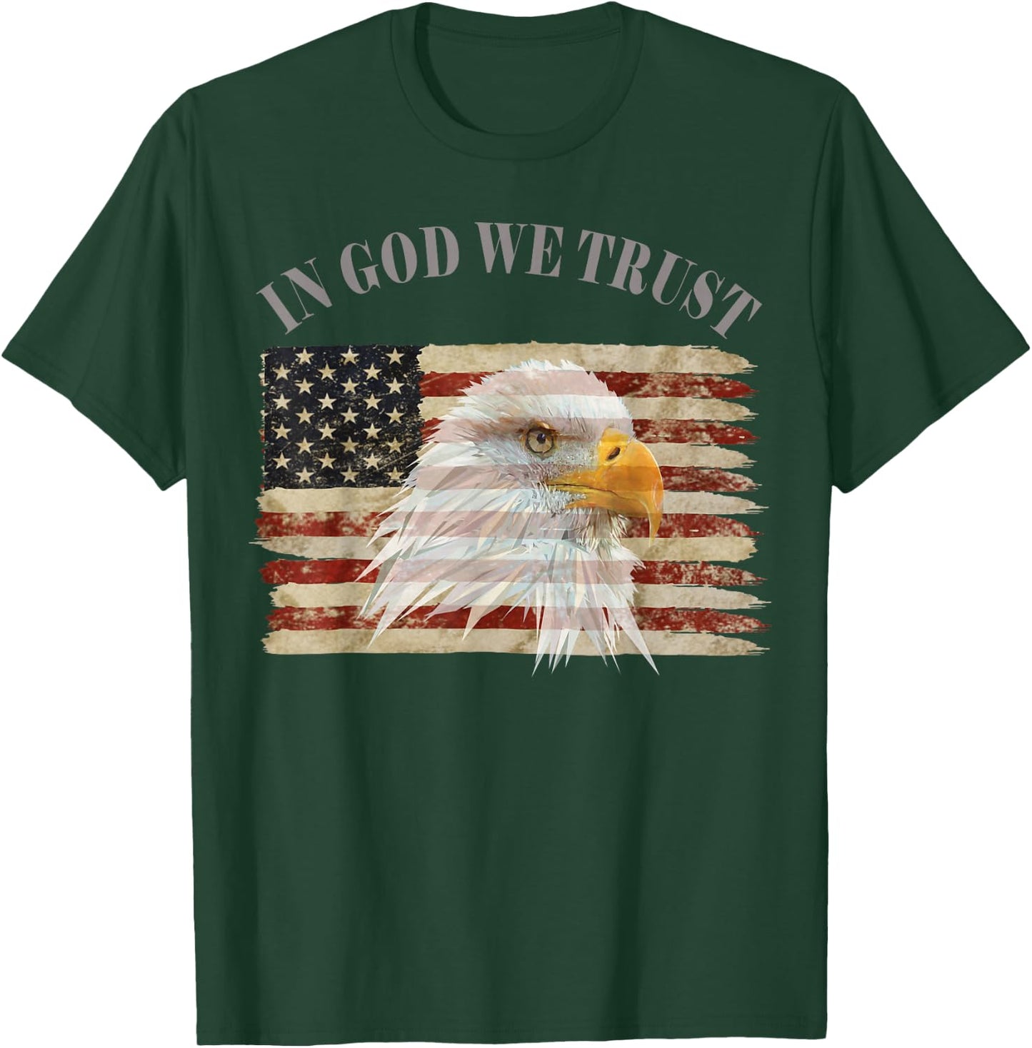 In God We Trust American Respect T-Shirt - T-Shirt | Forest