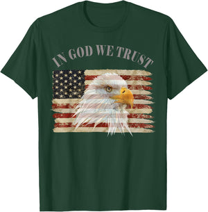 In God We Trust American Respect T-Shirt - T-Shirt | Forest