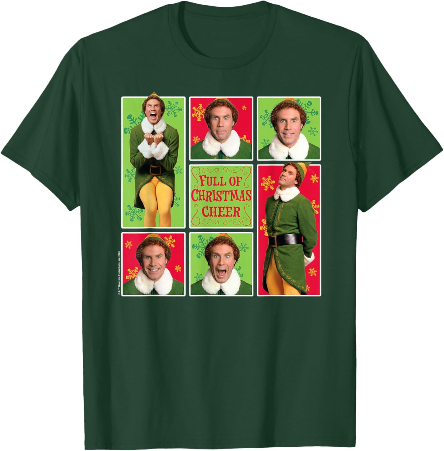 Elf - Full Of Christmas Cheer T-Shirt - T-Shirt | Forest