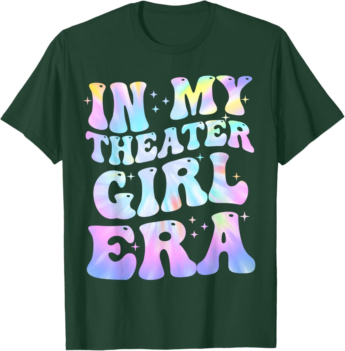 In My Theater Girl Era Groovy Drama Theater Thespian T-Shirt - T-Shirt | Forest