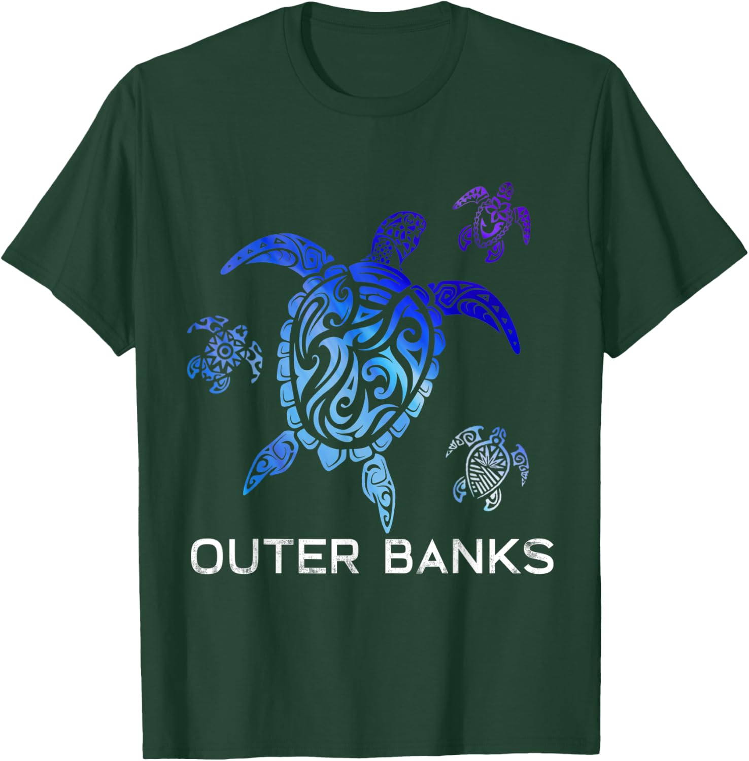 OBX Outer banks North Carolina holiday vacation gift T-Shirt - T-Shirt | Forest