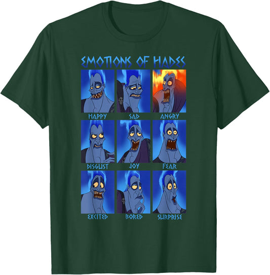 Disney Hercules Hades Emotions Graphic Small T-Shirt - T-Shirt | Forest