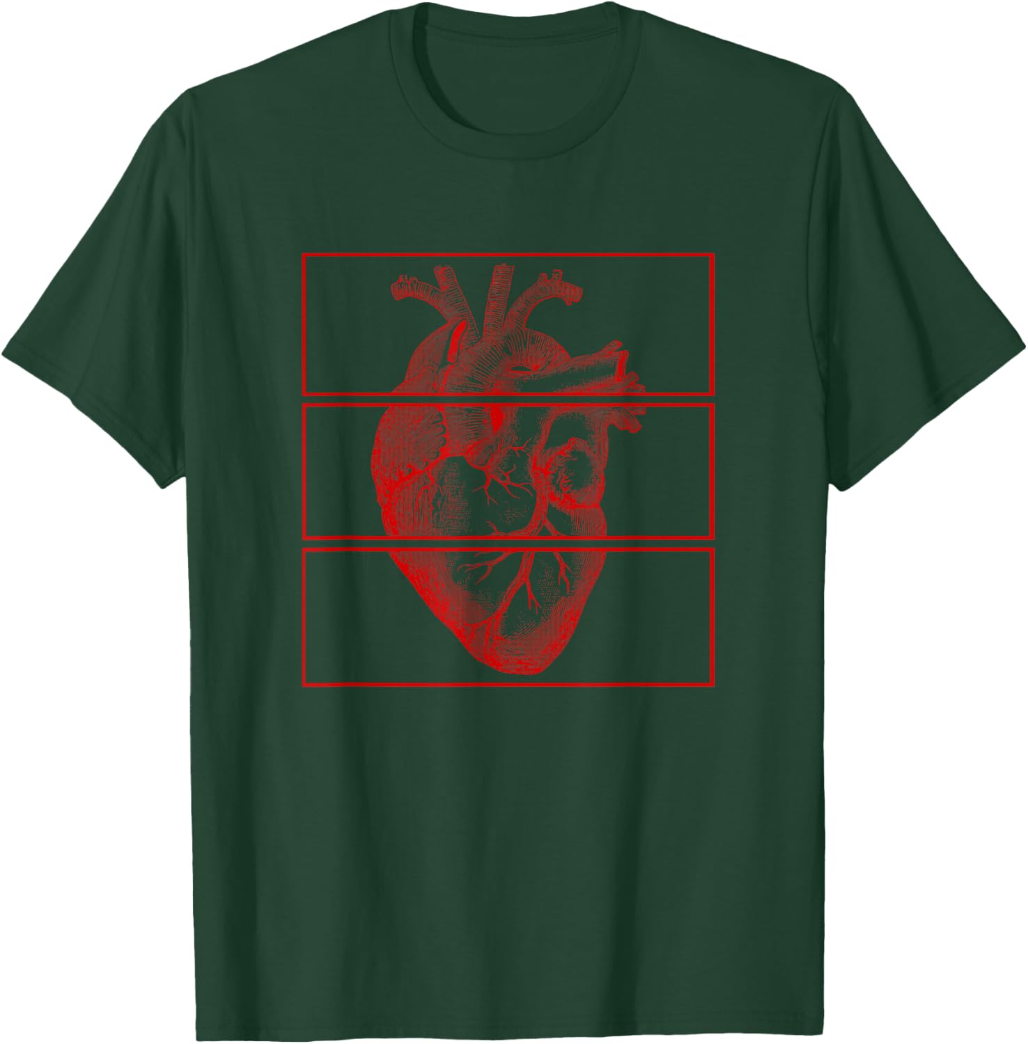 Aesthetic Heart Art Soft Grunge Teen Girls Women Clothes T-Shirt - T-Shirt | Forest