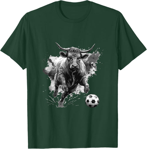 Bull Playing Soccer Animal