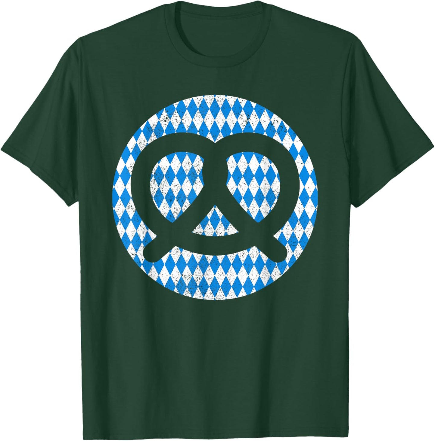 Oktoberfest Bavarian Flag Pretzel Germany Souvenir T-Shirt - T-Shirt | Forest