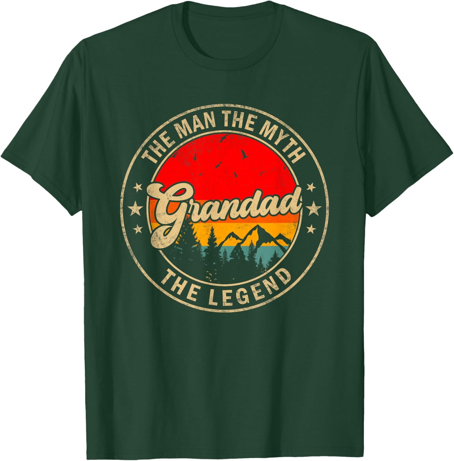 Grandad the Man the Myth the Legend Father's Day for Grandpa T-Shirt - T-Shirt | Forest
